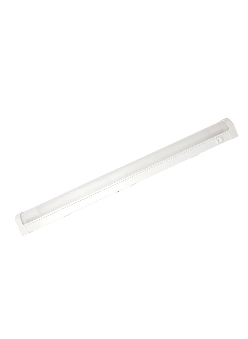 Narken 12W Mirror Light with replaceable LED T8 Tube Daylight Cool white 6500K Power Saving PC unbreakable frosted Plastic Cover and Seamless Bracket with Switch. - Image 1