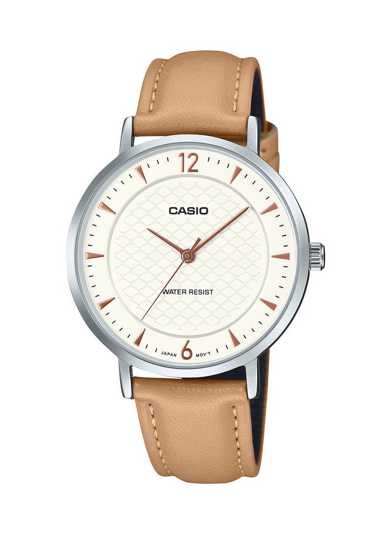 CASIO STANDARD ANALOG LEATHER BAND WRIST WOMEN'S WATCH LTP-VT04L-7A1-34MM