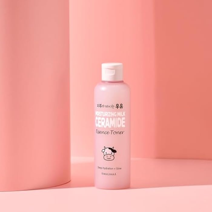 Kwailnara WELCOS Kwailnara Moisturizing Ceramide Toner | Long Lasting Hydrating, Soothing, Nourishing w/Milk Extract, Shea Butter, Royal Jelly | Korean Skin Care | 200ml / 6.76 Fl. oz - Image 5