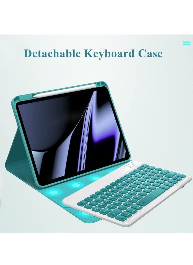 JAJEEK iPad 9.7-inch Keyboard Case for iPad Air 2 (2014), iPad 5th & 6th Generation (2017/2018) – Smart Folio Cover with Magnetic Detachable Wireless Keyboard & Pencil Holder, Black - Image 4