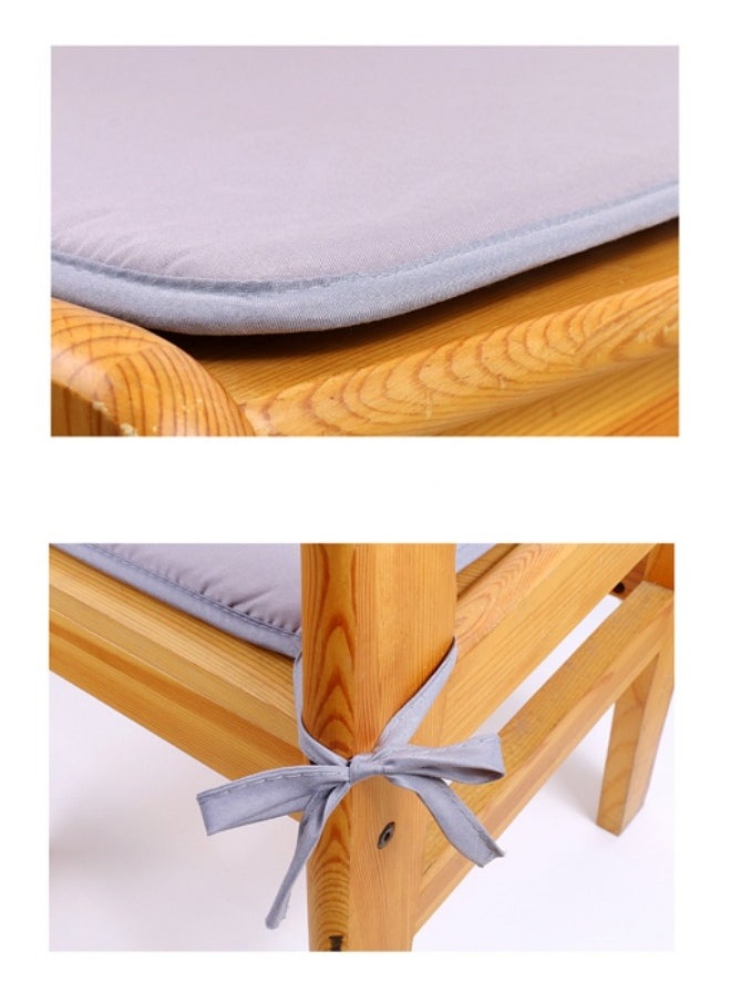 Aikenn Chair Pad 40cm Chair Cushion Sponge Chair Cushions Removable Chair Pad Seat Cushions For Office Seat Cushion With Ties For Indoor Dining Room And Kitchen Chairs (Beige)  - Image 3