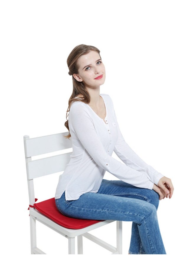 Aikenn Chair Pad 40cm Chair Cushion Sponge Chair Cushions Removable Chair Pad Seat Cushions For Office Seat Cushion With Ties For Indoor Dining Room And Kitchen Chairs (Beige)  - Image 4