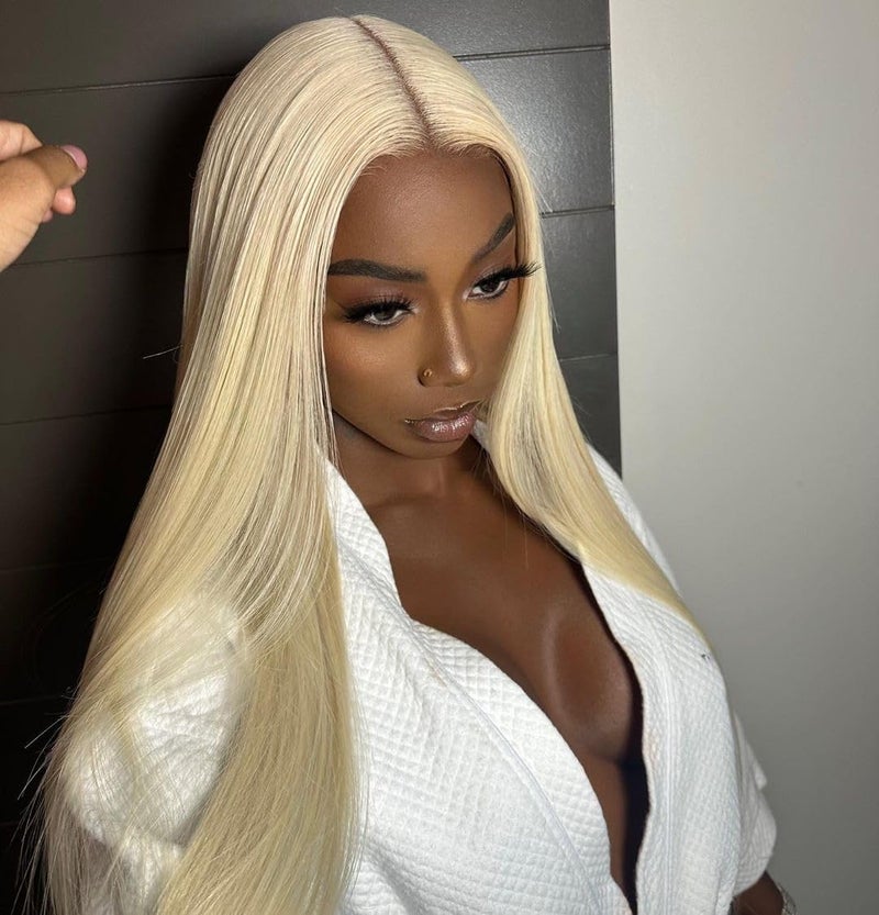 BEEOS Skinlike Real HD Lace Closure Only, 613 Blonde 6x6 Ultimate Virgin Human Hair Invisible HD Lace Closure Pre Plucked Natural Hairline Silky Straight 14 Inch - Image 5