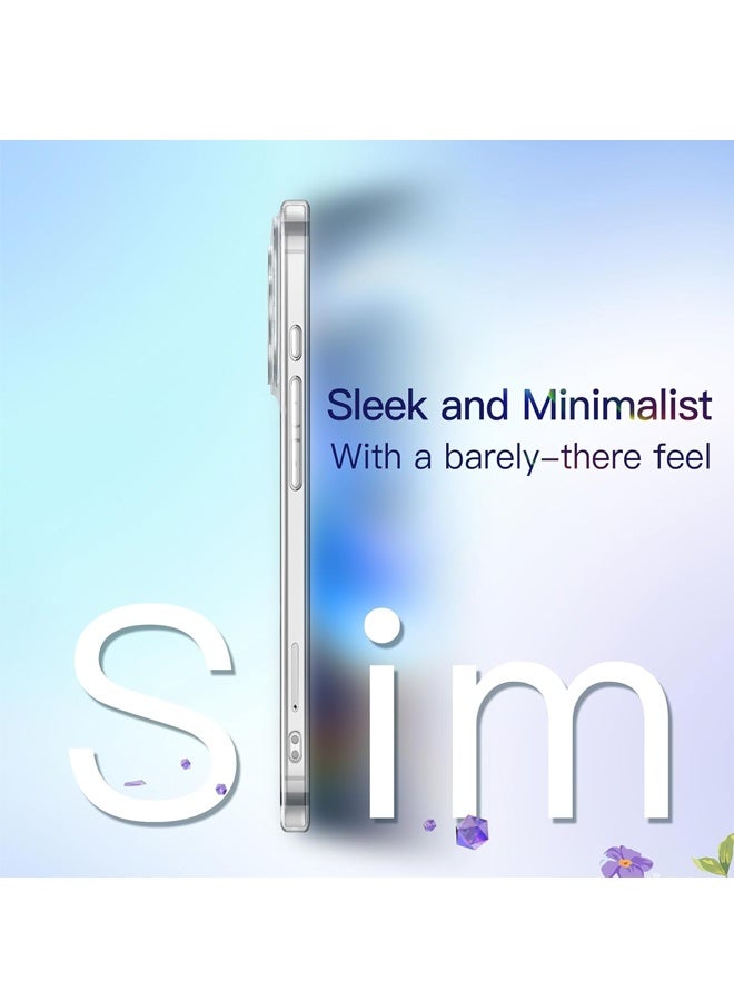 Slim Case for iPhone 17 Pro Max 6.9-Inch with Camera Lens Full Protection, Ultra-Thin Lightweight Clear Minimalist Protective Phone Cover (Clear) - Image 2