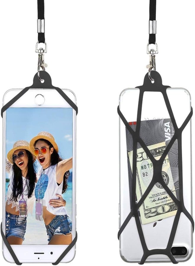 Gear Beast Universal Crossbody Cell Phone Lanyard Compatible with iPhone, Galaxy & Most Smartphones, Phone Case Holder & Cross Body Strap Black - Image 2