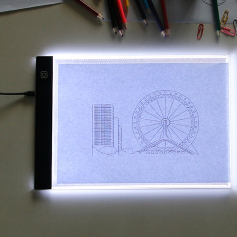 A5 USB LED Copy Board 3 Level Dimming Brightness Adjustable Ultra Thin Tracing Light Box for Drawing Animation Sketching - Image 5