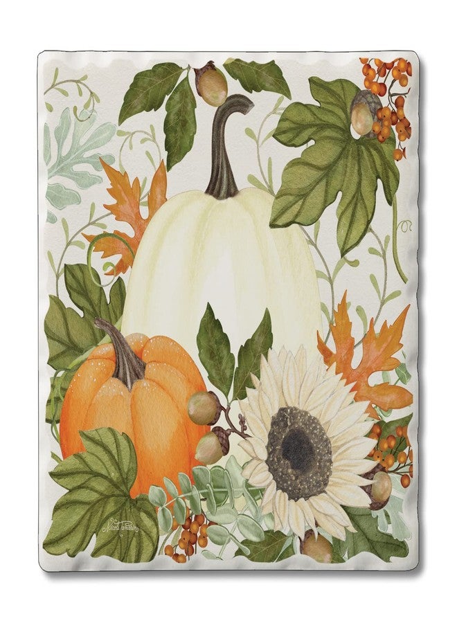 Counterart Thirstystone Farmhouse Pumpkins Single Tumbled Tile Coaster Manufactured in The USA Single Coasters to Create Your Own Collection - Image 1