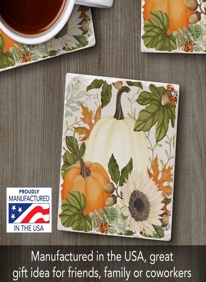 Counterart Thirstystone Farmhouse Pumpkins Single Tumbled Tile Coaster Manufactured in The USA Single Coasters to Create Your Own Collection - Image 2