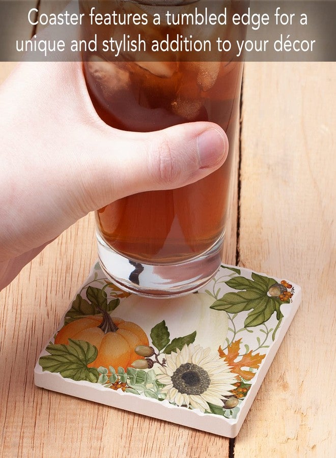 Counterart Thirstystone Farmhouse Pumpkins Single Tumbled Tile Coaster Manufactured in The USA Single Coasters to Create Your Own Collection - Image 3