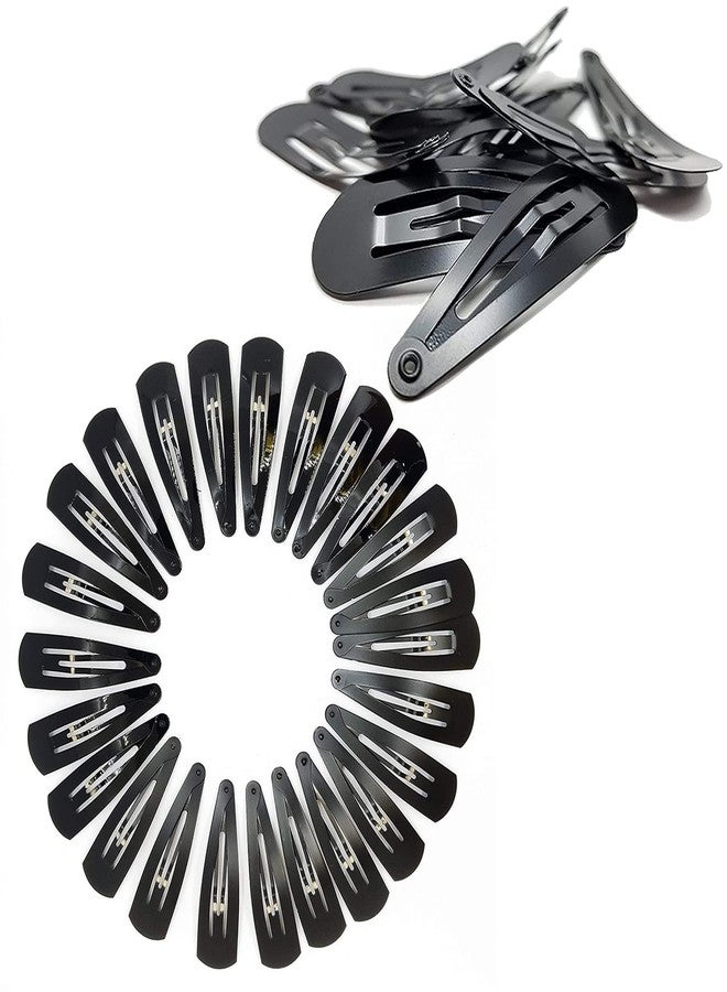 HRBS Tic Tac Hair Clips for Girls/Ladies/Women/Girl Kids (Pack of 170pcs) (5cm) (Matte Black) - Tik Tak Pins for Women, Black Pins For All Hair Types, Pins For Hair Settings, Pins For Daily use - Image 1