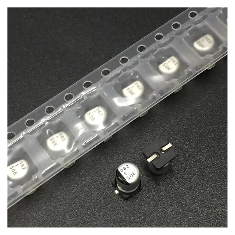 1uF 50V مكثف إلكتروليتي ألومنيوم SMD 4x5 5mm 10 قطعة - Image 1