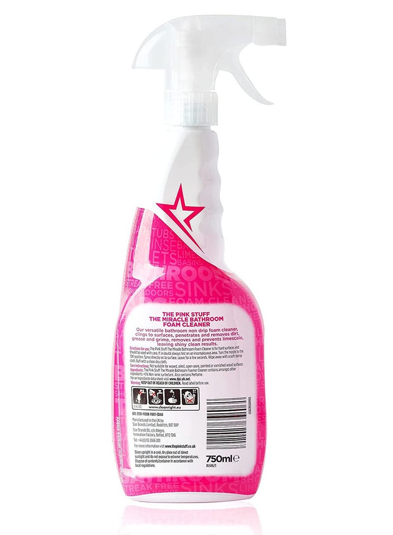 ذا بينك ستاف منظف رغوي المعجزة للحمام ميراكل بخاخ 750 مل (رغوة الحمام) - Image 5