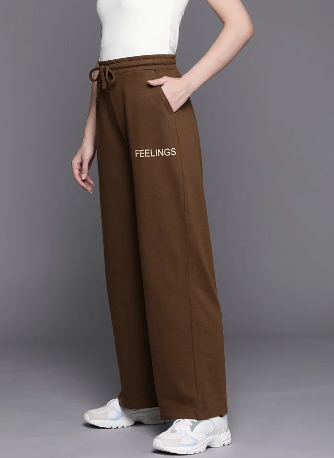 ساسافراس Brown Track Pants for Women
