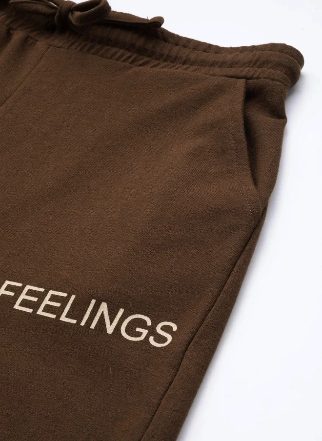 ساسافراس Brown Track Pants for Women
