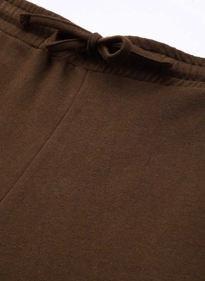 SASSAFRAS Brown Track Pants for Women - Image 5