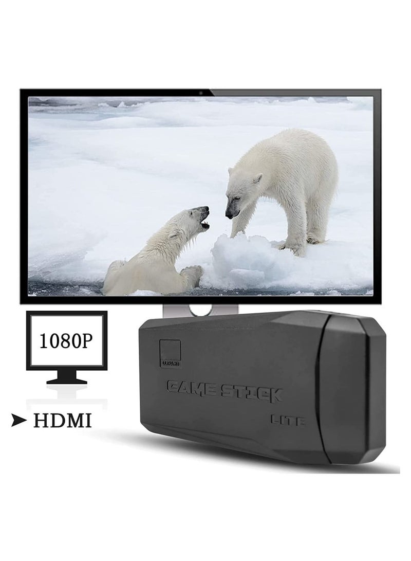 ELTRAZONE Wireless HDMI High-Definition Game Console,Built-in 10000+ Games with Hidden USB Flash Drive Design ,Plug and Play Video Game Stick,Supports 9 emulators, 64G - Image 2