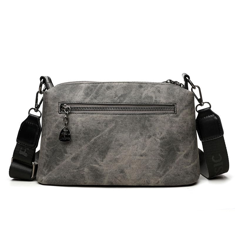ketmart Crossbody Bag for Women Trendy Woven Purse PU Leather Shoulder Handbags with Strap for travel and office,out door us (Color_Grey) - Image 2