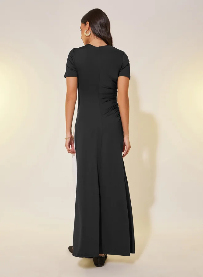 Take Two Color Block Maxi Dress