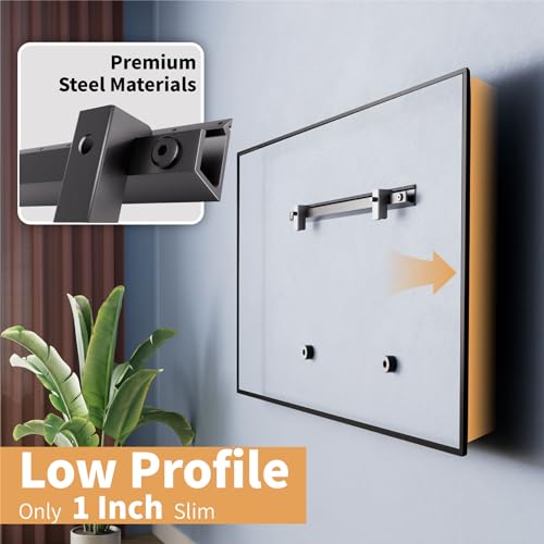 AENTGIU Studless TV Wall Mount, No Drill Drywall TV Bracket Hanger for 32-75 inch Flat Screen TVs, No Anchors, No Stud, Heavy Duty, Renter Friendly, Easy Install with All Hardware Included - Image 2