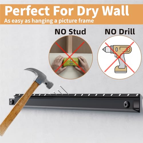 AENTGIU Studless TV Wall Mount, No Drill Drywall TV Bracket Hanger for 32-75 inch Flat Screen TVs, No Anchors, No Stud, Heavy Duty, Renter Friendly, Easy Install with All Hardware Included - Image 5