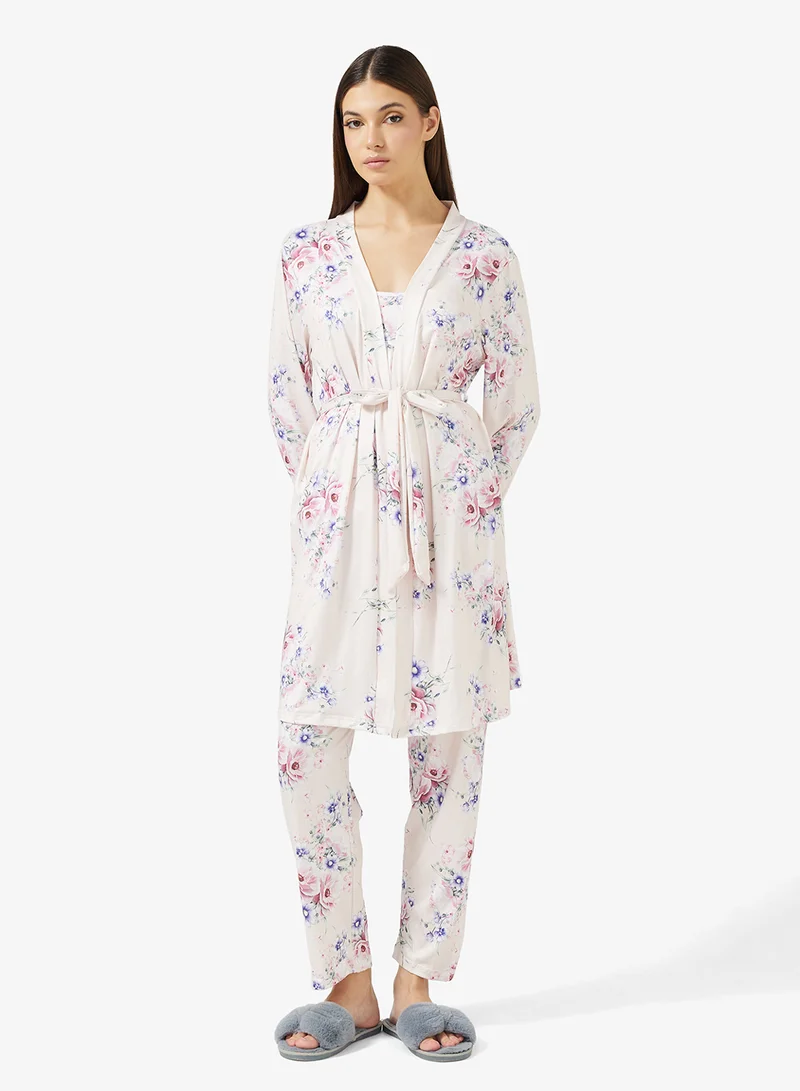 ELLA 3 Piece Floral Pyjama Set