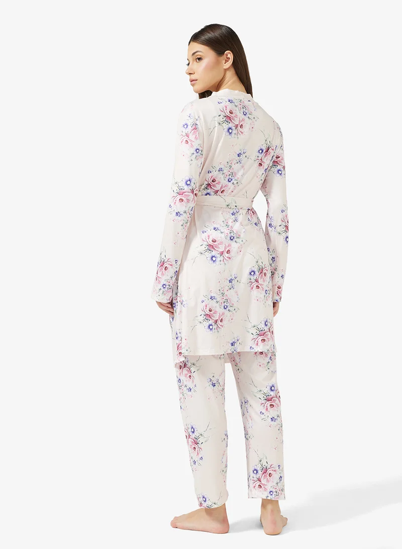 ELLA 3 Piece Floral Pyjama Set