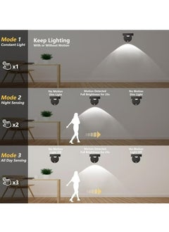 Dominy Picture Light,Rechargeable Wall Sconce Light With Remote Control,3 Sensing Modes,Dimmable 3 Color Temperature,360°Rotation Wireless Spotlight for Picture Art Display,Wall Stair Kids Room Hallway Bedroom Cabinet Closet  - Image 3