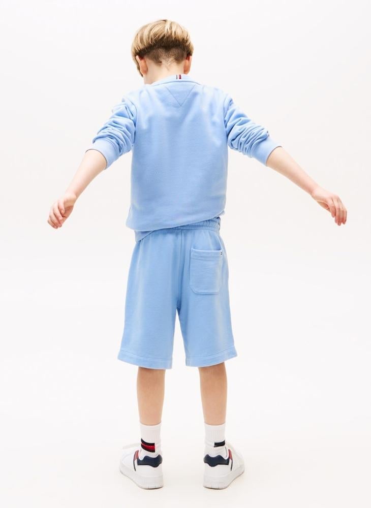 TOMMY HILFIGER kids tonal flag embroidered short - Image 2