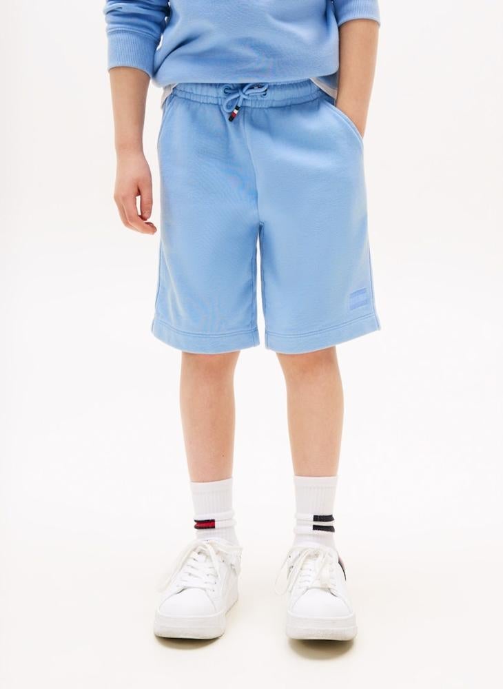 TOMMY HILFIGER kids tonal flag embroidered short - Image 1