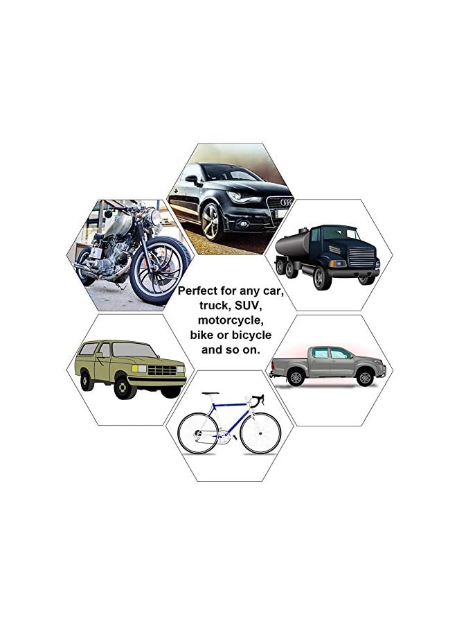 S-TOP White Background Skull Tyre Valve Dust Caps (4PCS) with Wrench Keychain (1PCS) Universal Tire Wheel Valves Stem Covers with Seal Ring for Car SUV Truck Motorbike Bicycle - Image 3