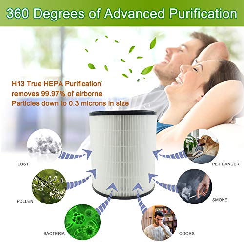 Flintar LV-H133 Replacement Filter, Made in Taiwan, Compatible with LEVOIT LV-H133 Tower Air Purifier, H13 Grade Filtration & Activated Carbon Filter Set, Part Number LV-H133-RF - Image 5