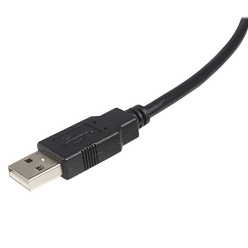 StarTech.com 6 ft. (1.8 m) USB Printer Cable - USB 2.0 A to B - Printer Cable - Black - USB A to B (USB2HAB6) - Image 2