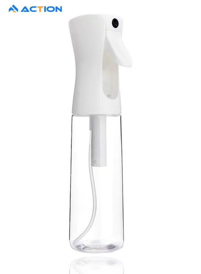 أكشن زجاجة رذاذ ماء للشعر سعة 300 مل، كبيرة جدًا فائقة الدقة ومستمرة لتصفيف الشعر والعناية بالبشرة والتنظيف والنباتات والرش، شفافة - Image 1