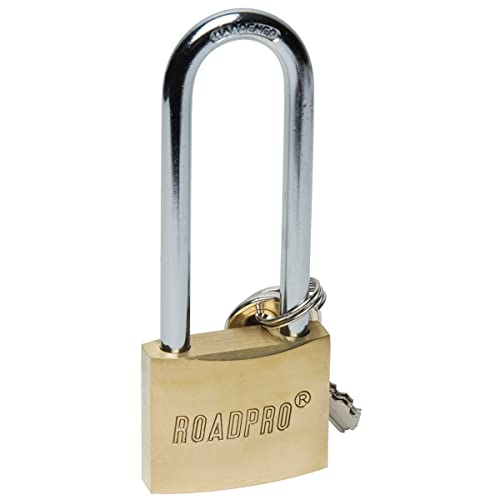 Roadpro RPLB-40L 40mm Solid Brass Padlock with 3" Shackle - Image 4