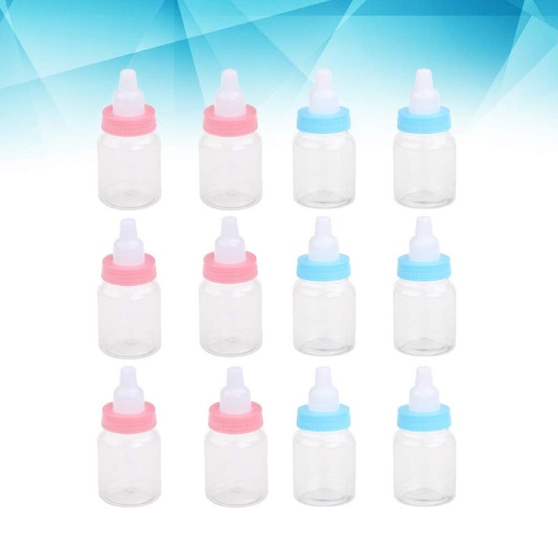 comfrt 24pcs Baby Bottles Mini Plastic Milk Bottle Adorable Baby Party Favors for Baby Shower Parties Games Decoration - Image 3