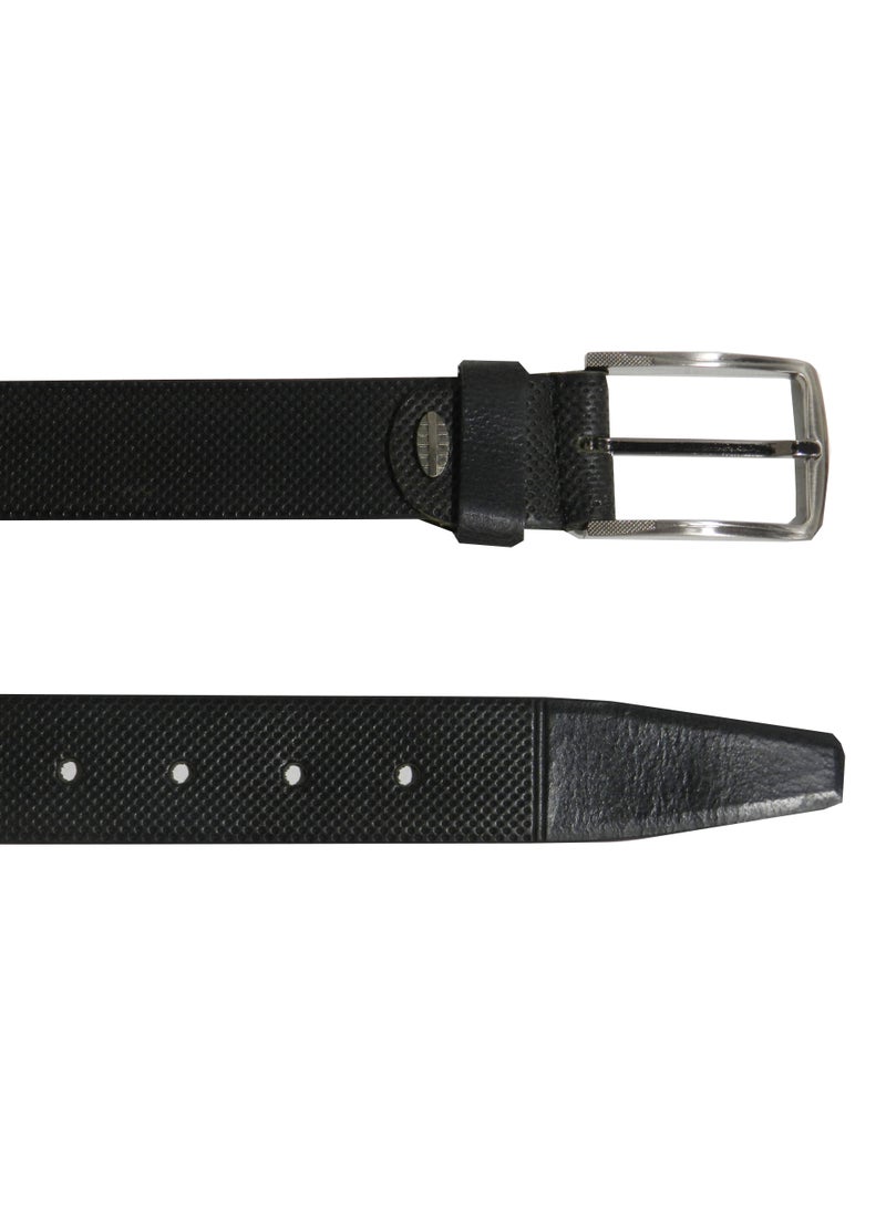 LAVERI LEATHER GENUINE LEATHER 40 MM CASUAL JEANCE BELT FOR MENS IN BLACK - Image 5