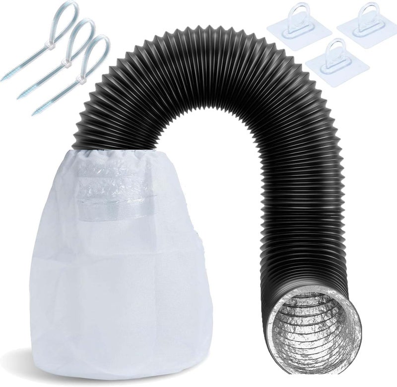 SARANICE 3 Pack Dryer Vent Lint Catcher Bag - Indoor Outdoor Trap and Filter for Ventless Dryer to Capture Dust and Solve Lint Problem - Image 1