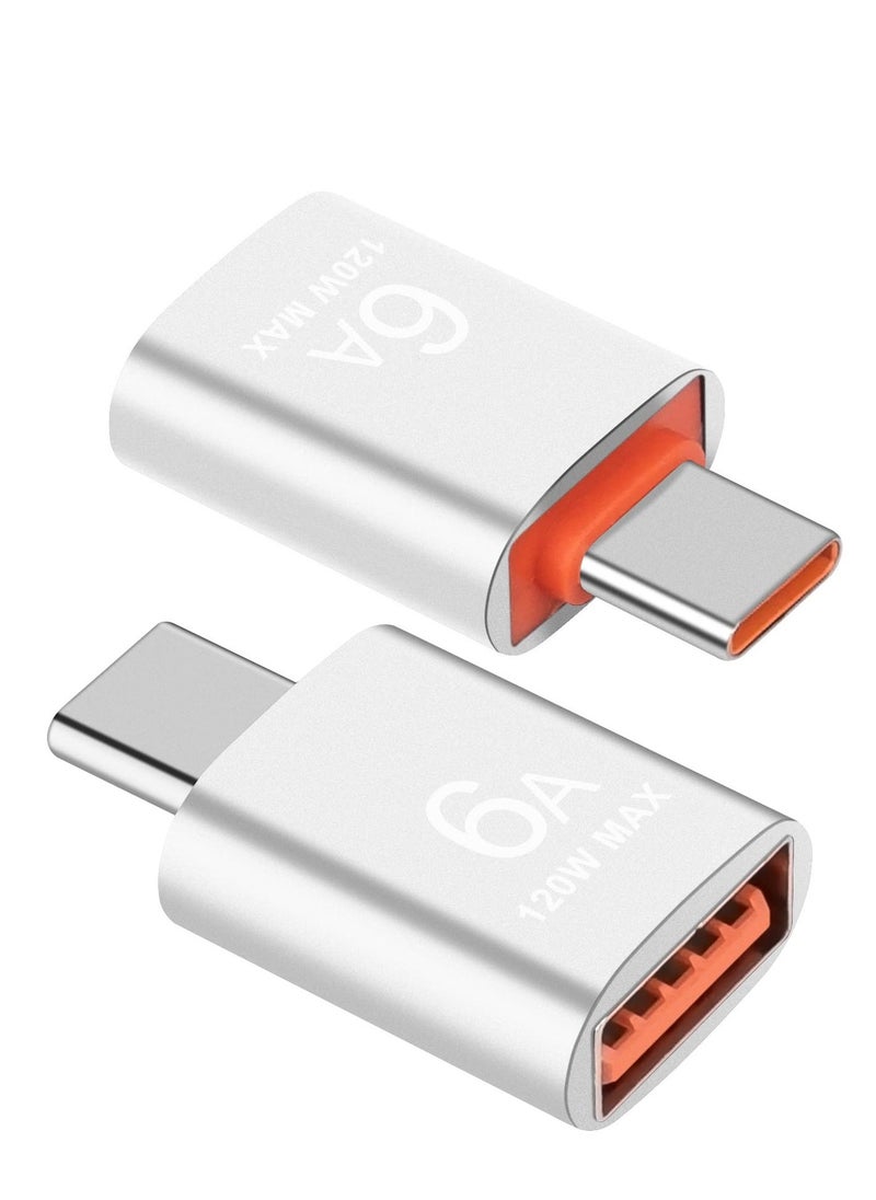 Generic - USB to USB C Adapter(2 Pack), USB to USB C 3.0 OTG Adapter, USB C Male to USB Female Adapter High Speed Data Transfer USB OTG Camera Adapter Compatible with iPad Pro/iPad Air, MacBook Pro, Galaxy - Image 1
