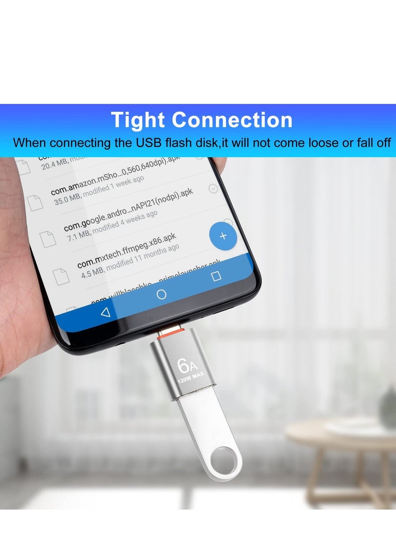 Generic - USB to USB C Adapter(2 Pack), USB to USB C 3.0 OTG Adapter, USB C Male to USB Female Adapter High Speed Data Transfer USB OTG Camera Adapter Compatible with iPad Pro/iPad Air, MacBook Pro, Galaxy - Image 1