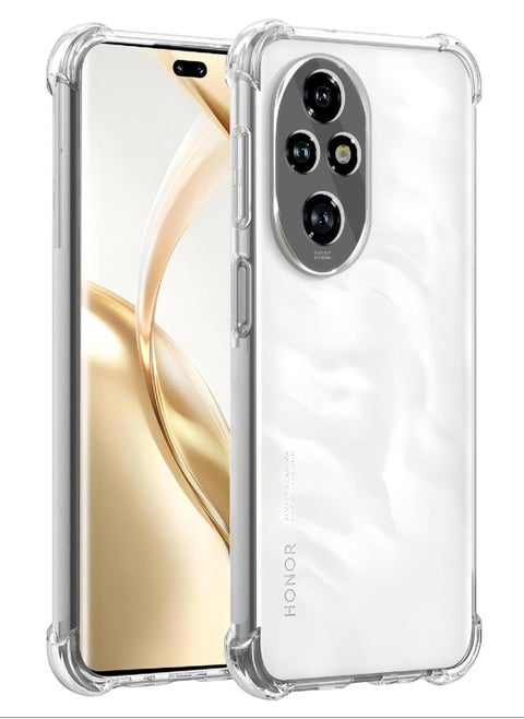 جراب هاتف لهاتف Honor 200 Pro شفاف للغاية رفيع للغاية مضاد للخدش ومضاد للصدمات مصنوع من مادة TPU الواقية