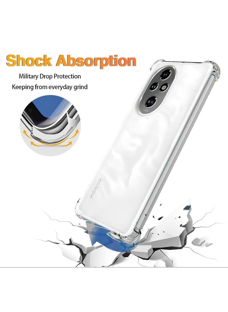 Fankalo - جراب هاتف لهاتف Honor 200 Pro شفاف للغاية رفيع للغاية مضاد للخدش ومضاد للصدمات مصنوع من مادة TPU الواقية - Image 1