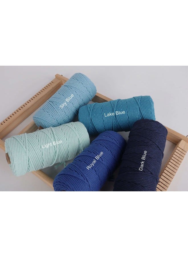 NOANTA Dark Green Macrame Cord 3mm x 109yards, Colored Macrame Rope, Cotton Rope Macrame Yarn, Colorful Cotton Craft Cord for Wall Hanging, Plant Hangers, Crafts, Knitting - Image 5