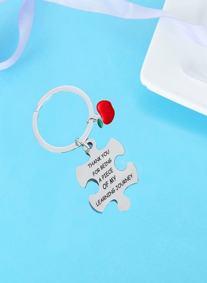 Nimteve Teacher Keyring Teacher Appreciation Gifts Birthday Gift for Teacher Thank You Gift Teacher Keychain from Students - Image 3