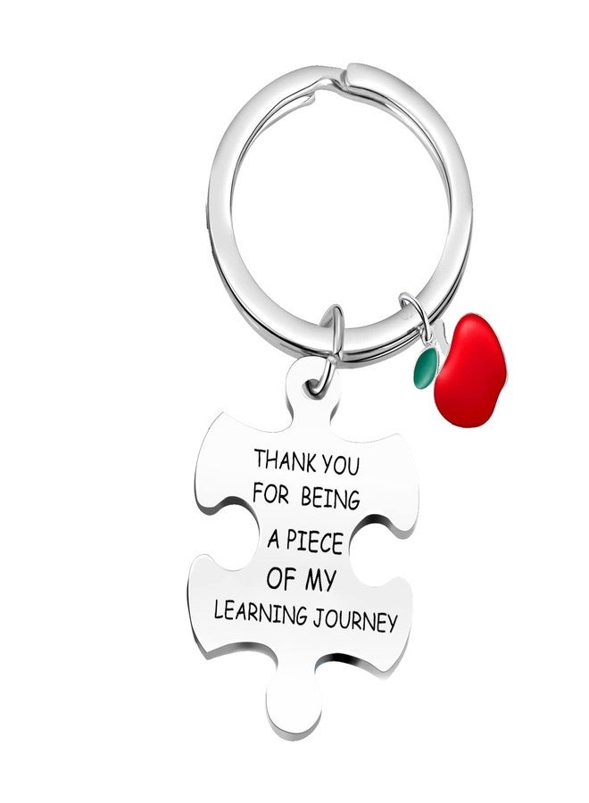 Nimteve Teacher Keyring Teacher Appreciation Gifts Birthday Gift for Teacher Thank You Gift Teacher Keychain from Students - Image 1