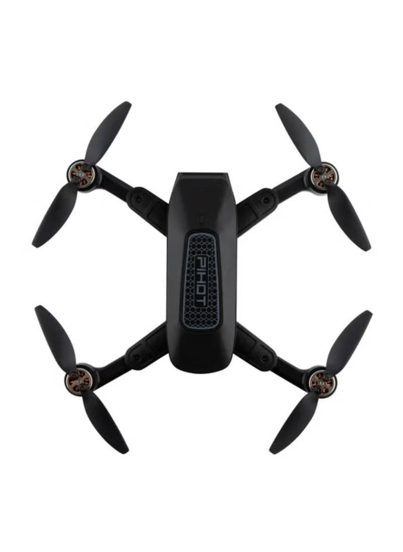TIGER - Pihot Portable GPS Drone With Remote Control Mini Drone Multifunctional P30 Drone Brushless Motor, Visual Poisoning, Smart Return, Follow Me, Fly Around & Route Planning RC Drone Black - Image 1