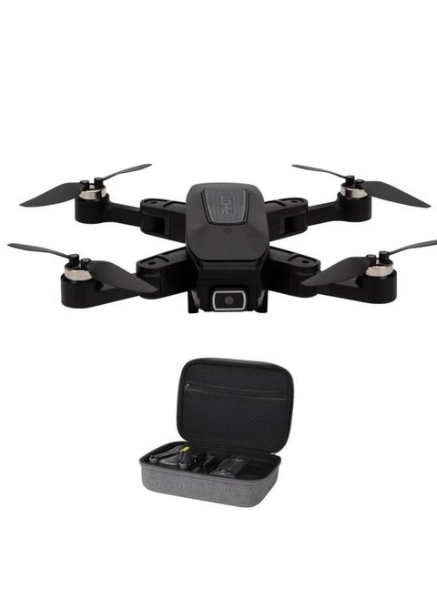 Pihot Portable GPS Drone With Remote Control Mini Drone Multifunctional P30 Drone Brushless Motor, Visual Poisoning, Smart Return, Follow Me, Fly Around & Route Planning RC Drone Black