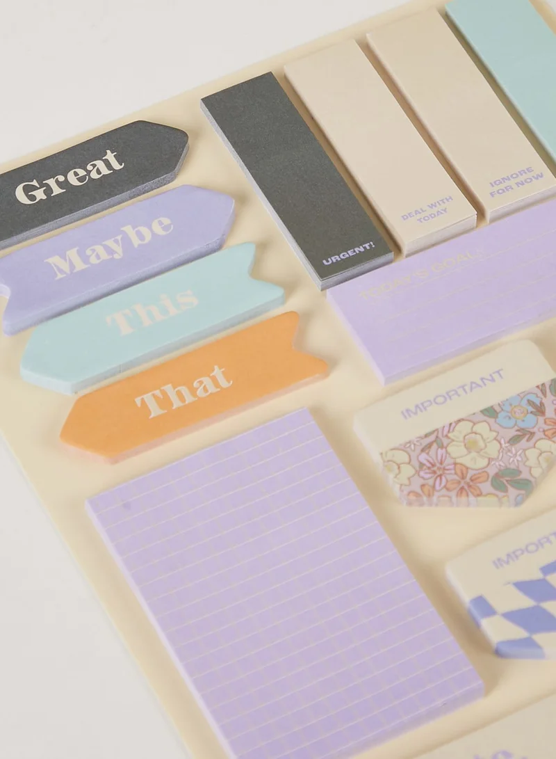 Typo A5 Shaped Sticky Note