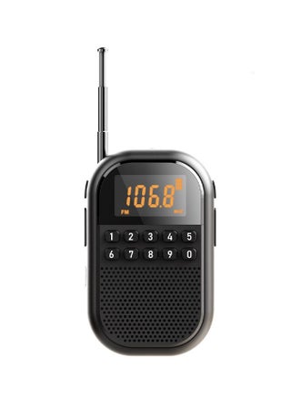 راديو شخصي محمول AM/FM مع سماعة بلوتوث - راديو جيب رقمي صغير قابل للشحن - يدعم بطاقة الذاكرة TF - مزود بشاشة LED ومؤقت نوم - يحتوي على مقبس سماعات للأذن - مثالي للمشي والجري (أسود) - pzsku/Z48493DB8C97AC252FE13Z/45/1749984926/ae8f947c-e3be-4bec-b5d0-a75138dbcd23