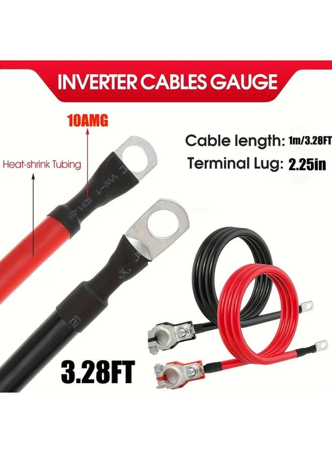 12AWG 11 81 Inch Battery Inverter Cable Automotive Terminal Connector - Image 5