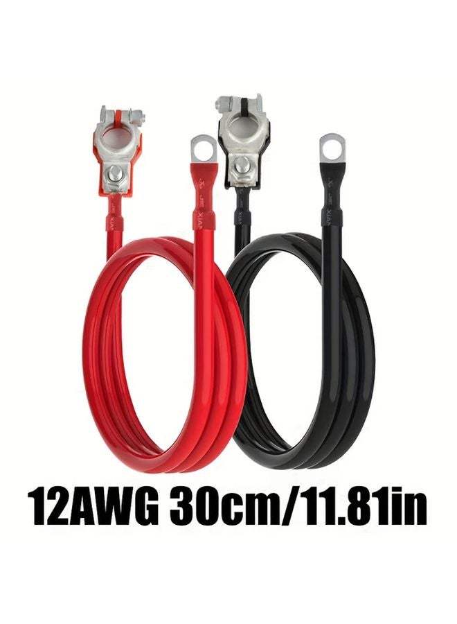 12AWG 11 81 Inch Battery Inverter Cable Automotive Terminal Connector - Image 1
